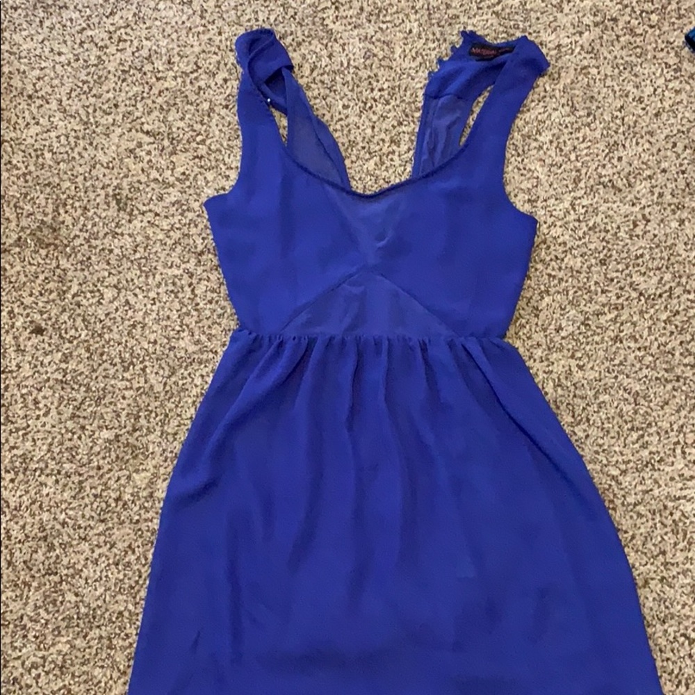 Purple/blue dress worn once material girl